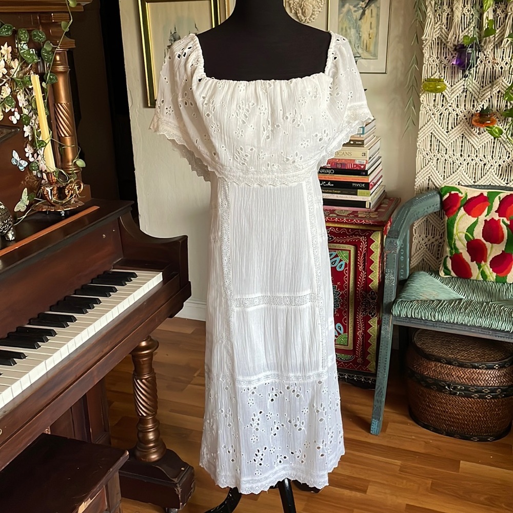 Free People off the shoulder lace dress